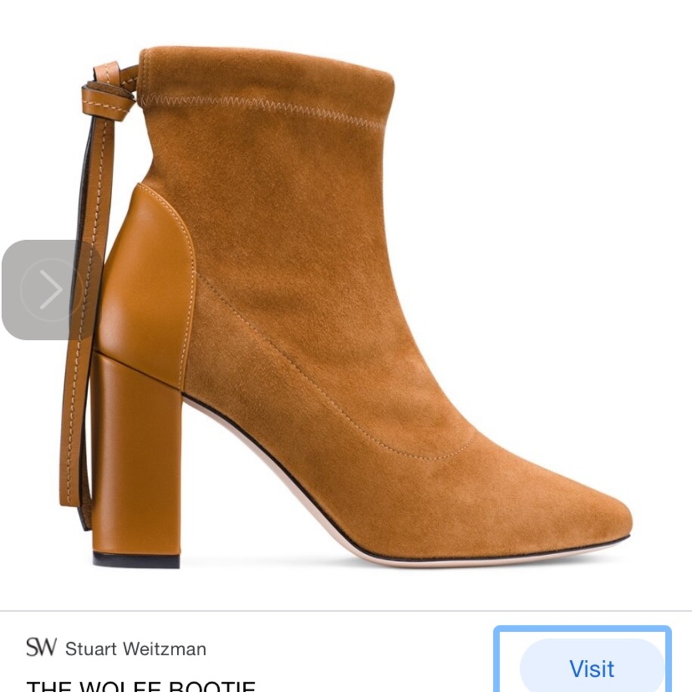 Stuart Weitzman suede Wolfe booties